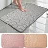 Carpets Cobblestone Bathroom Mat Explosive Carpet Water Absorbing Non Slip Stone Doormat Memory Foam Pad For Home