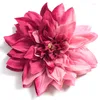 Fleurs décoratives 5/10 pièces en vrac 15cm Dahlia artificiel chrysanthème fait à la main bricolage décor à la maison tête mariée Bouquet accessoires