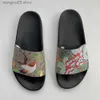 TSM Designer Tofflor Gummi Slides Sandal Blommar Grön Röd Vit Web Mode Herr Damskor Strand Flip Flops med Flower Box Topsportmarket Stor storlek 13 48 T230710