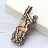 Creative Sexy Beauty Butane Lighter Inflatable Windproof No Gas Lighters Bronze Metal Smoking Accessories MGLV