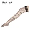 Women Socks Lolita Cute Lace Stockings Hollow Out Mesh Women's Cosplay Over Knee Sexy Lingerie Thigh High For Garter Belt