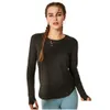 Yoga Outfit Lu-Wt188 Women Shirt Girls Shrits Running Long Sleeve Ladies Casual Outfits Adt Sportswear Exercise Fitness Wear Drop De Dhde3