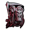 Conto alla rovescia per la morte Grim Reaper clessidra Patch Reaper Skull ricamato su toppe 9 12 75 POLLICI 285I