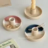 Castiçais Estilo Europeu Redondo Vintage Cerâmica Titular Tealight Frascos Aniversário Único Adornos Para Casa Centros de Mesa de Casamento