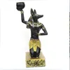 Oggetti decorativi Figurine Portacandele in resina Retro Antica dea egizia Sfinge Anubi Forma Candeliere Artigianato Ornamenti per la casa 230710