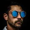 Retro Round STEEMPUNK Sunglasses Мужские леди 2022 Новый стиль металлические рамки солнцезащитные очки модные солнцезащитные очки мужские очки UV400