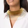 Choker Femmes Africa Torque Collier Exagéré Réglable À La Mode Longue Durée Géométrie Forme