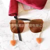 High Quality New GG0721S Tassel Earrings Dark Glasses Ni Same Chain Pendant Box Sunglasses Suitable for Myopia