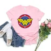 T-shirt femme Wonder T-shirt femme Cadeau de fête des mères T-shirt Chemise féministe Girl Power Tshirt Superhero Mama Tee Wonder Mom Women Graphic Tee 230711