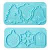 Baking Moulds DIY Crystal Epoxy Resin Mold Holographic Christmas Listing Silicone Pendant A