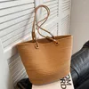 Avondtassen Weven Dames Handtas Grote Capaciteit Vrouwen Kussen Crossbody Tas Ademend Duurzaam Krasbestendig Katoenen Touw Shopping Trip