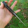 Top Kwaliteit M6651 Flipper Zakmes D2 Satijn Drop Point Blade Zwart G10 met RVS Blad Handvat Kogellager EDC Zakmessen Outdoor Gereedschap