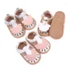 First Walkers Modne antypoślizgowe gumowe podeszwy Buty dla dziewczynek Princess Casual Błyszczące sandały Born Accessories Toddler Girl