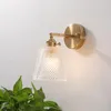 Lampade da parete Nordic Modern Glass Lamp Specchio da bagno accanto a American Light Sconce (con sorgente)