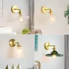 Lampade da parete Nordic Modern Glass Lamp Specchio da bagno accanto a American Light Sconce (con sorgente)