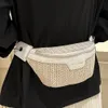 Bolsas de cintura bolsa de cintura feminina tecido de palha bolsa de ombro feminina bolsa tiracolo para mulheres verão pochete pochete feminina bolsa de peito 230711