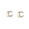 Charme s de créateurs marque élégante étalon double lettres filles boucles d'oreilles bijoux de mode femme oreille accessoire 20style y240429
