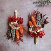 Fleurs décoratives Boho automne décorations d'anniversaire de mariage Mini bouquets séchés demoiselle d'honneur marié Corsage préservé Babysbreath