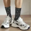 Men's Socks Web Pattern Dress Men Women Warm Fashion Novelty Crew