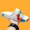 Slippers Summer Slippers Mens EVA Leisure Couples Non-slip Beach Indoor Bathroom Flats Ourdoor Slides Graffiti Thick Sole Creative Casual 230711