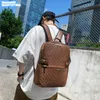 Factory wholesale men shoulder bags 3 colors wear-resistant leather retro handbag large embossed fashion student backpack simple Joker computer bag 986#