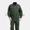 Others Apparel Work Uniform For Men Workshop Warehouse Factory Mechanic Garage Security Working Cloth Army Uniform Wear Resistant Anti Scald x0711