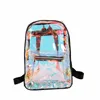 Ryggsäck Transparent holografiska ryggsäckar Koreansk stil liten för flickor Glänsande hologram axelväskor Mochilas Feminina