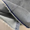 23ss designer Jupes vêtements de créateurs pour femmes Denim Tissu Matériel Accessoires Logo Brodé Taille Haute Mince A-ligne Split Denim Demi Jupe vêtements pour femmes