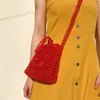 Sacs de soirée Personnalisé Couleur Épaule Tissé Sac À Main Celebrity INS Rétro À La Main Perlé Polyvalent Designer Célèbre Marque Femmes Fourre-Tout 2023 230711