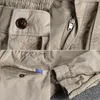 Pantaloni da uomo Retro Cargo da uomo con tasche funzionali e lavaggio invecchiato