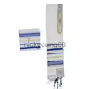 Xales Jkrising Jedaica Tallit Xaile Israel Talit Cachecol com Bolsa Talis Poliéster Wraps Oração 50x180cm x0711