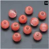 Pierre 16Mm Naturel Roporeux Perles Quartz Rose Oeil De Tigre Opale Cristal Agate Pour Diy Collier Bacelet Bijoux Accessoires Drop Deliver Dhiy9