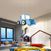 Plafonniers pendentif Led moderne pour chambre enfants bébé chambre garçon fille enfants Luminaire dessin animé avion luminaires