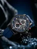 Wristwatches Extri Fashion Men Watch Waterproof Chronograph Timepiece Male Sport Date Quartz Anti-Scratch Luminous Silicone Band