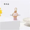 Bedels Natuurlijke Kristalsteen 2Cm Paddestoel Standbeeld Carving Reiki Healing Gold Wire Wrap Hanger Voor Ketting Sieraden Maken Drop Deliv Dh3Ab