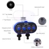 Watering Equipments Ball Electronic Two Outlet Four Dials Water Timer with Rain Sensor Hole Garden Irrigation System EU Standard #21032A 230710