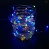 Cordes guirlande décor noël guirlande lumineuse fil de cuivre lampe fête de mariage décoration LED bouteille de vin liège vacances fée