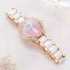 Wristwatches Quartz Watch Ladies Fashion Diamond Waterproof Metal Beads Business Reloj De Seoras