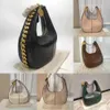 stel designer Shoulder Bags women thick chian Evening Bags Luxury Designer Handbags Half Moon Shoulder Crossbody Bag Crescent Shape Clutch 230715