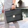 Aktetassen 2023 Bedrijfsaktentas Wachtwoordslot Mannen Messenger Bag Heren Handtassen Handgemaakte Schouder Casual Laptop