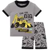 Pyjama Mode Zomer Baby Jongens 2-8Year Kleding Sets Kinderkleding Pyjama Suits Baby Sleepwears Suits Kinderen Katoen ShirtsShorts 230710