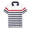 Polos de hombre Verano Hombre Raya horizontal Caballo pequeño Polo Top Hombres Manga corta Rugby Polo Camisa Homme Caballo Polo Masculino Top 230711