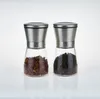 Pepper Mill Grinder Stainless Steel Manual Salt Portable glass Muller Spice Sauce Home kitchen Tool SN6235