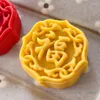 Bakverktyg Kinesiska tecken Moon Cake Form Midhöstfestivalen Mooncake Makers Cookie Stämplar Handtrycksverktyg