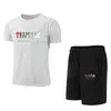 Męskie dresy letnie TRAPSTAR odzież sportowa marka strój do fitnessu Running Casual TshirtShorts oddychające dwuczęściowe 230710