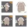 Rompers Spädbarn Romper Kläder Set Beige För Baby Jumpsuit Born Kläder Drop Delivery Barn Gravid Jumpsuits Dhudj