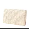 Bolsas de noite Moda Clutch Bag Tecido Simples Designers Palha Ombro Para Mulheres Senhoras Festa de Casamento Pequena Bolsa Bolsa Caixa 230711