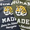 Giacche da uomo HUMAN MADE 22AW Giappone Autunno e inverno Badge Flying Jacket Tiger Head Cappotti corti da baseball da uomo e da donna 230710