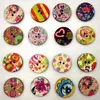 Wooden Buttons vintage paint 15 20 25mm 2 holes for handmade Gift Box Scrapbooking Crafts Party Decoration DIY Sewing draw303i