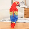 Peluş Bebekler 26cm Simülasyon Doldurulmuş Bebek Parrot Vahşi Hayvanlar Kuşlar Çocuklar için Oyuncak Dekorasyonu 230711